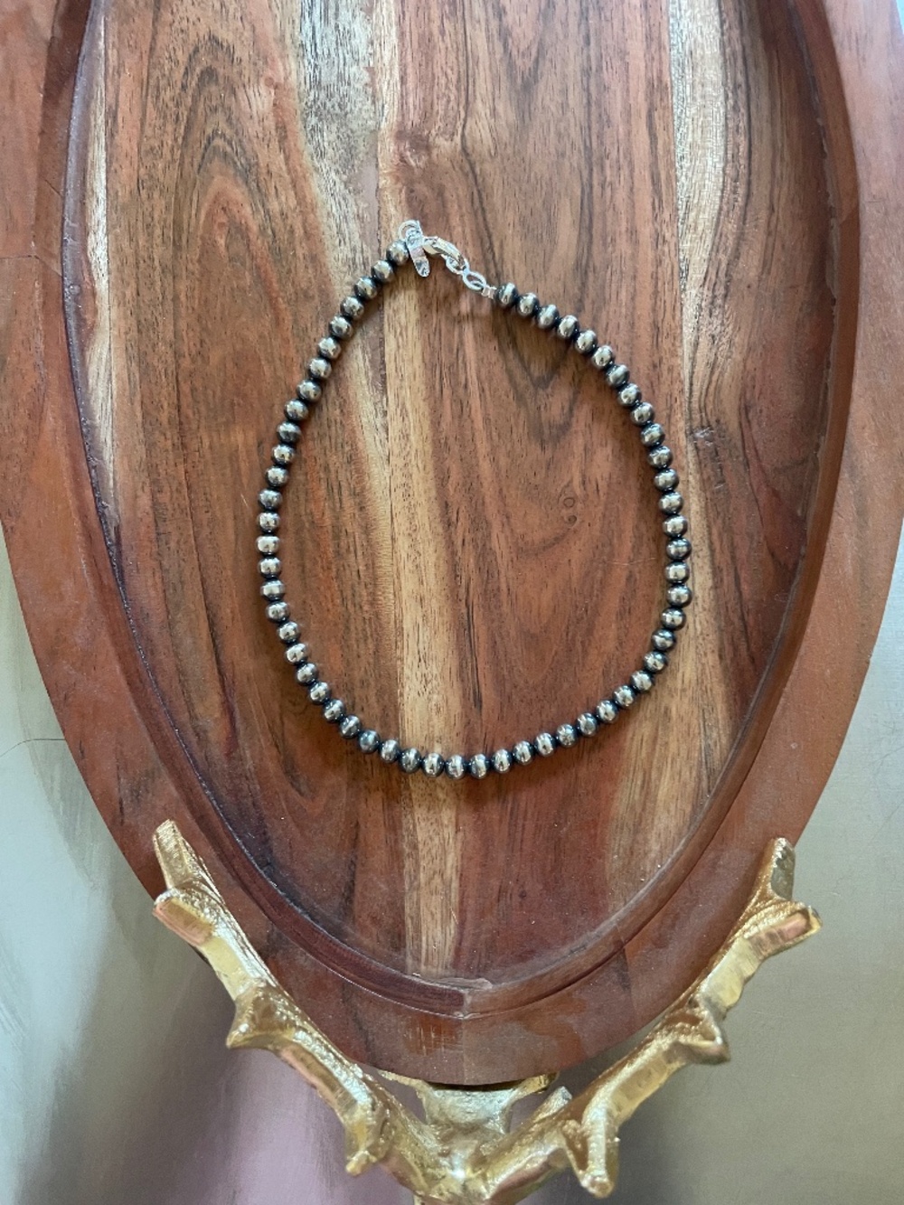❤️ Navajo 6mm Pearl Silver Necklace